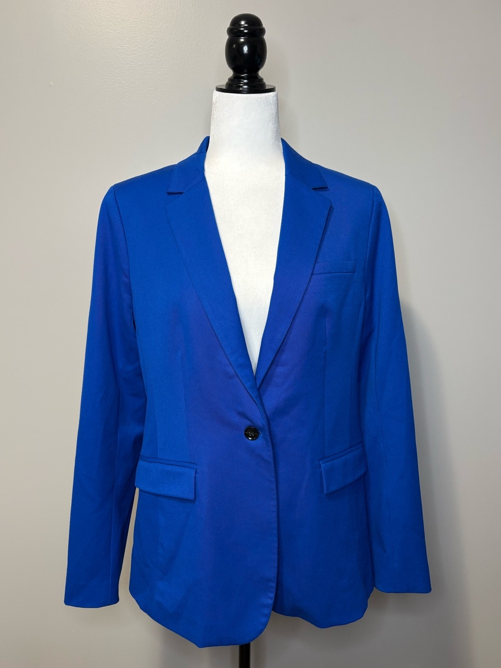 Banana Republic Long and Lean Royal Blue Single Button Blazer